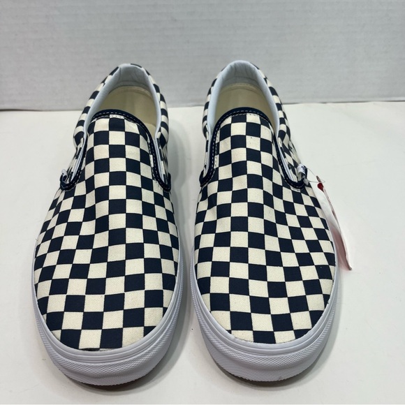 VANS Classic checkerboard print slip on shoes men’s size 13 NWT BLUE - Picture 3 of 16